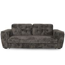 Прямой диван-кровать "Милан" (вариант 2) тик-так коричневый